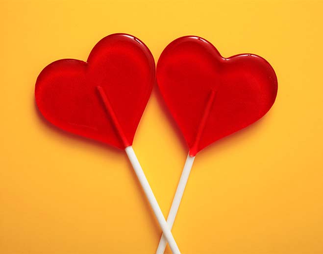 lollipop hearts